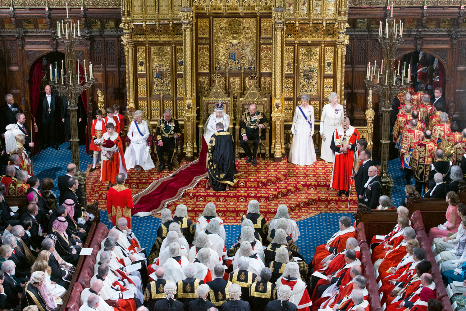 Queen Elizabeth II at the State Opening of Parliament